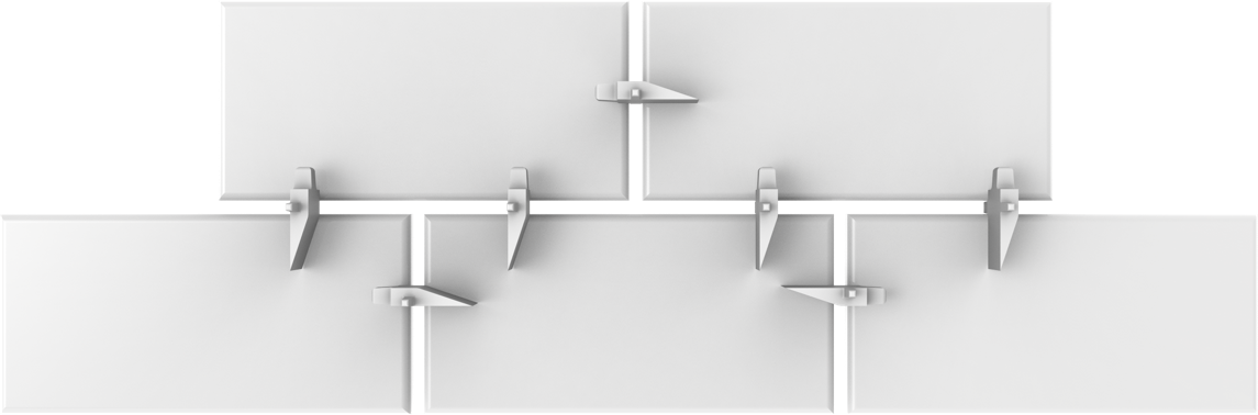 tile spacers in use